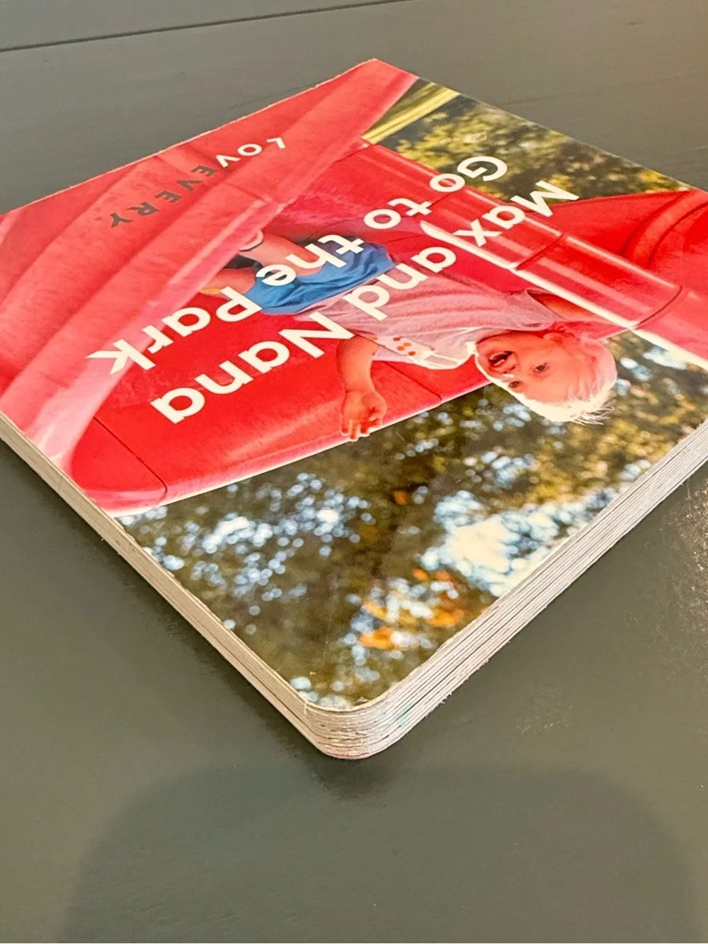 LOVEVERY Max and Nana Go to the Park - Red Kids Board Book